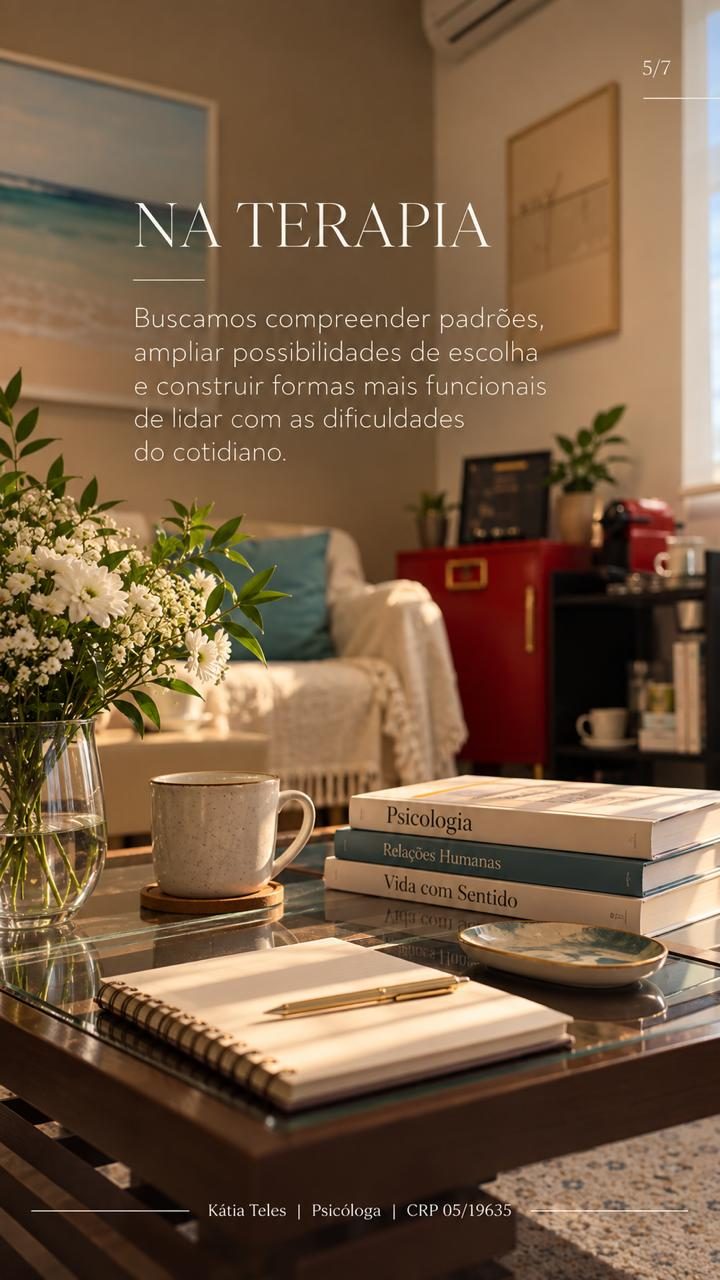 Na terapia: compreender padrões e ampliar possibilidades